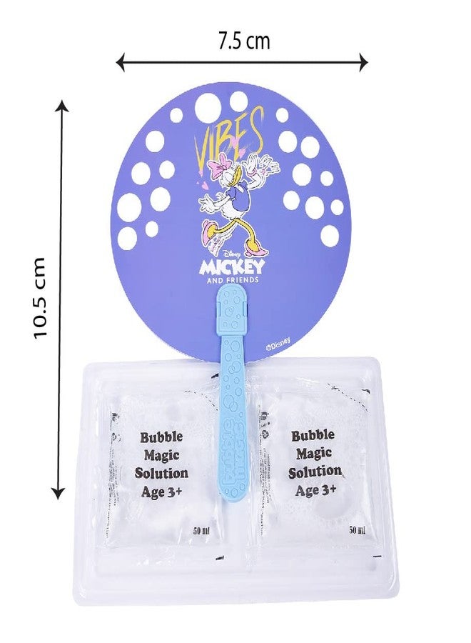 Bubble Magic FanBubs Daisy Duck Theme|Thick Viscous Concentrate Solution Pouches with HandFan|Just Dip, Wave& Play|Bubble Maker|Birthday&Return Gifts for Kids 3yrs+|Outdoor Indoor Toy|Made in India - Image 4